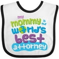 thumbnail image 3 of Inktastic Attorney Mom Quote Gift Boys or Girls Baby Bib, 3 of 4