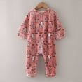 thumbnail image 4 of Vedolay Girls Clothes Boys Girls Cute Warm Winter Jumpsuits Overall Romper Clothes Red,80, 4 of 5