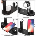 thumbnail image 3 of Chargeur Sans Fil, Station de Recharge 4 en 1 pour Apple, Support de Socle de Recharge Sans Fil avec Support de Chargeur Apple Watch, 3 of 4