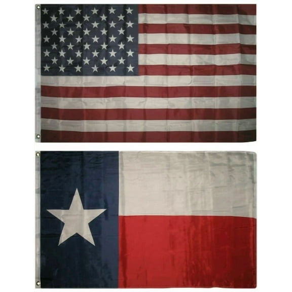 3' X 5' 3X5 Usa Flag American Flag Texas State Flag Wholesale Lot Usa Seller Set