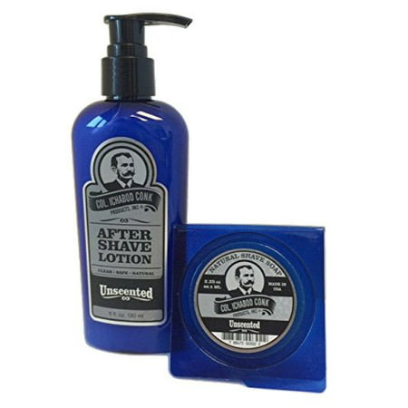 Col. Ichabod Conk Natural Aftershave Lotion 6 fl. oz. Plus Soap