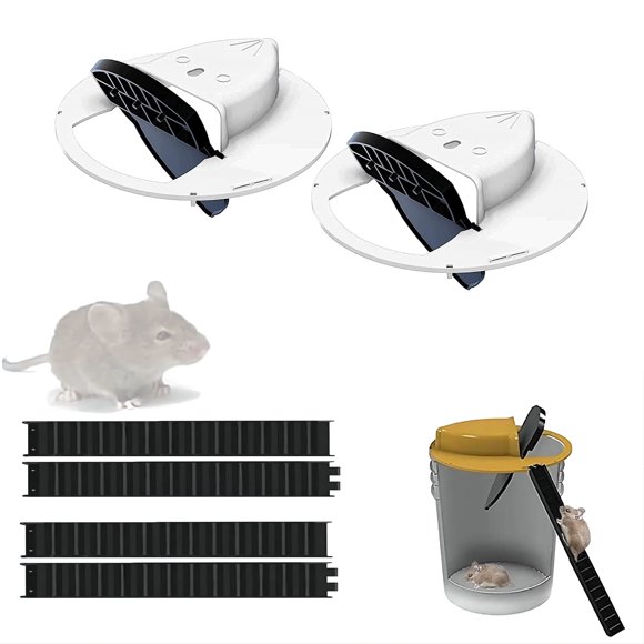 Humane No Kill Live Catch and Release Mouse Traps, Reusable with Cleaning Brush - 2 Pack Humane No Kill Live Catch and Release Mouse Traps, Reusable with Cleaning Brush - 2 Pack
