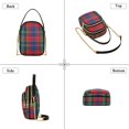 thumbnail image 3 of FORMRS Crossbody Bag for Women Quilted Travel Shoulder Cell Phone Purse with Chain Strap Handbag, Red Green Pattern, 3 of 7