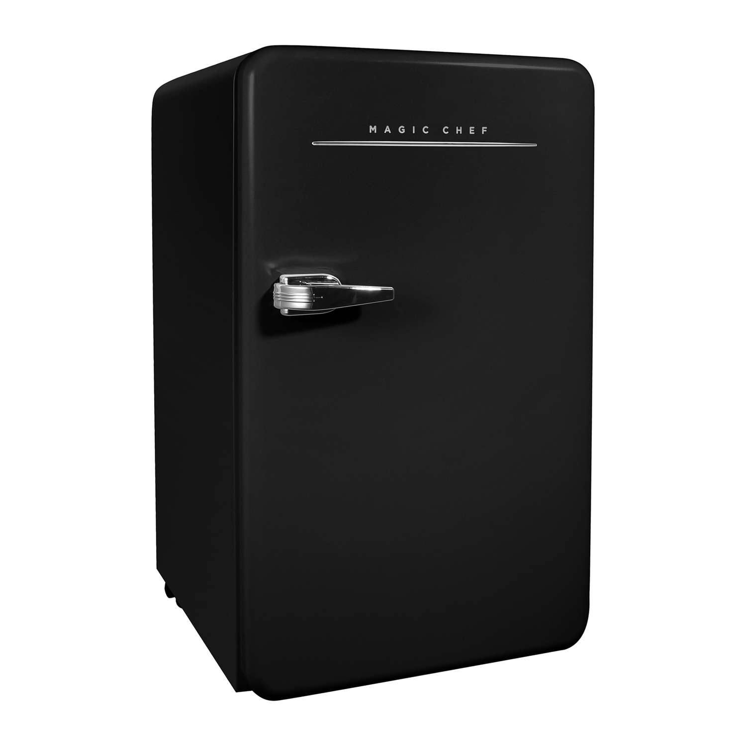 Magic Chef 0.7-cu. ft. 700-Watt Retro Countertop Microwave and 3.2-cu. ft. Energy-Star Certified Retro Mini Fridge Kit, Black