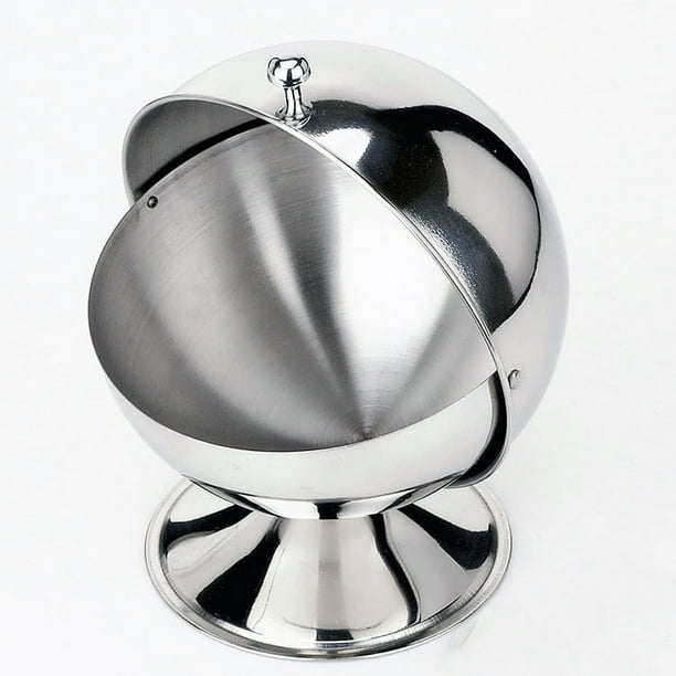 Azucarero multiusos de acero inoxidable con tapa enrollable para el hogar y la cocina Azucarero de acero inoxidable/recipiente de especias con cuchara