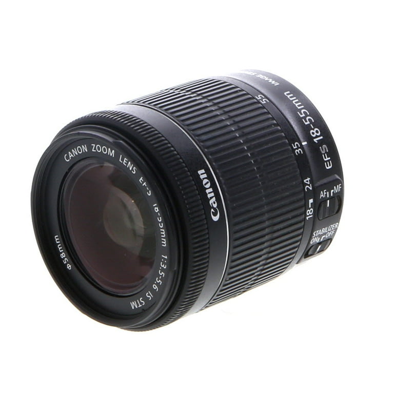Canon EF-S 18-55mm f/3.5-5.6 IS STM Lens - Walmart.com