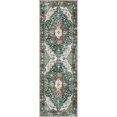 thumbnail image 2 of BERTHMEER 2'x6' Runner Rugs for Hallway Bathroom Kitchen Bedroom Entryway Non Slip Washable Green Vintage Oriental Entrance Traditional Distressed Runner Rugs, 2 of 5