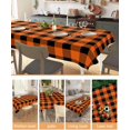 thumbnail image 3 of Fall Tablecloth Orange Pumpkin Square Table Cloth 60x60 Inch Autumn Maple Leaves Tablecloths Thanksgiving Holiday Decorative Table Cover for Dining Table Holiday Party Indoor Outdoor, 3 of 5