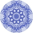 thumbnail image 1 of Ahgly Company Machine Washable Indoor Round Transitional Heavenly Blue Area Rugs, 8' Round, 1 of 7