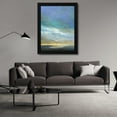 thumbnail image 3 of Sheila Finch 19x24 Black Modern Wood Framed Wall Art Titled - Coastal Clouds Triptych II, 3 of 6