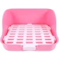 thumbnail image 4 of Pink Plastic Guinea Pig Litter Box with LeakProof Design for Storage Large Capacity 27.6 x 17.7 x 5.5 Inches, 4 of 5