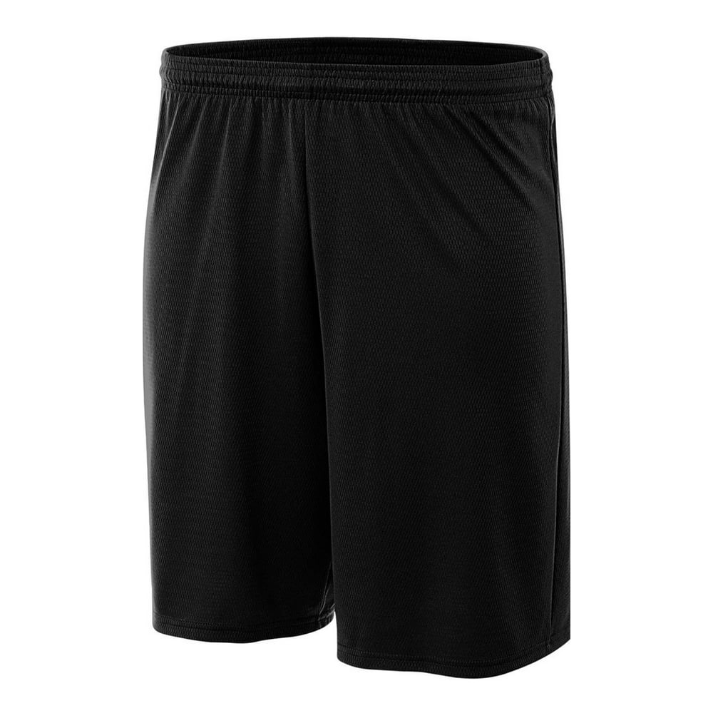 MadSportsStuff Pro Line Performance Mesh Youth Basketball Shorts (Black, XLarge) Black,X