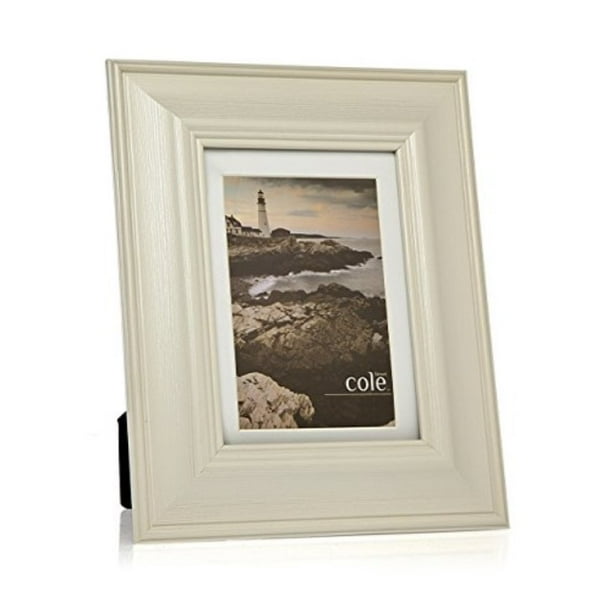 5x7 Matted White Picture Frame, Made to Display Pictures 5x7 with Mat or 8x10 Without Mat