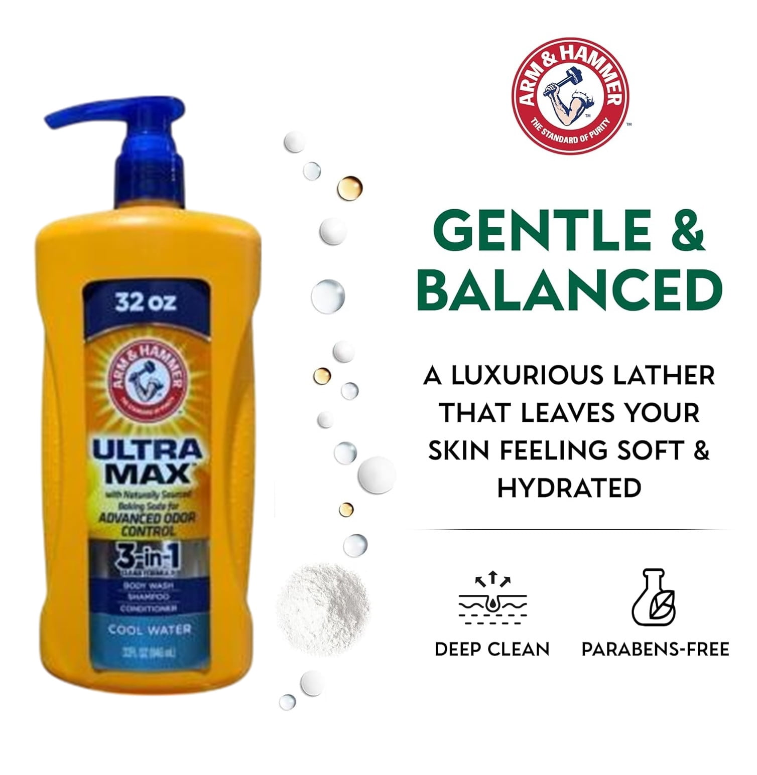 ARM & HAMMER ULTRA MAX 3-in-1 Cool Water – 32 oz