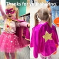 thumbnail image 3 of Disfraz con capa y máscara de superhéroe de Lewin Kids, tutú para niñas, 3 of 7