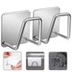 thumbnail image 1 of Soporte de esponja, ganchos multiusos autoadhesivos impermeables de acero inoxidable de 2 piezas, sin taladrar kaili Sencillez, 1 of 4