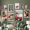 thumbnail image 2 of Carteles e impresiones de galletas de Navidad, arte de pared de figura de rey de coche rojo, pintura en lienzo, decoración de sala de estar, imagen de pared para el hogar, regalo, 2 of 4