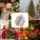 thumbnail image 1 of Adorno navideño rosa para árbol de Navidad, ideal para colgar en fiestas | Bolsas de regalo con lazos rosas y hongos de espuma | Espuma plástica duradera de 20 x 10 cm | Ideal para centros de mesa,, 1 of 6
