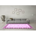 thumbnail image 3 of Ahgly Company Indoor Rectangle Abstract Purple Modern Area Rugs, 2' x 5', 3 of 4