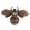 Coffee, variant on BIMZUC Brooch Jewelry Retro Bee Shape Alloy Attractive Decorative Rhinestones Pin Ornament for Coat Suit Green 2.36 inches / 6 cm