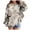 Grey, variant on Linfrsh Camo Hoodie for Girl Maple Leaf Print Long Sleeved Pullover Sweatshirts with Pocket Fall Winter Trendy Casual Tops (White,2-3 Years)