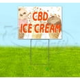 thumbnail image 1 of Dots & Cones Cbd Ice Cream (18" X 24") Yard Sign, Includes Metal Step Stake, 1 of 6