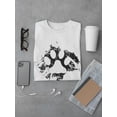 thumbnail image 3 of Grunge Paw Print T-Shirt Men -Image by Shutterstock, Male 4X-Large, 3 of 4