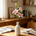thumbnail image 5 of Artificial Lily Flowers, Realistic Faux Floral Arrangement Ornaments for Home and Hotel Use, Maintenance Free Wedding Decor, Lifelike Decorative Flower Pieces for Indoor Outdoor Display, 5 of 7