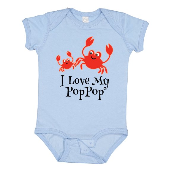 Inktastic I Love My Poppop Grandchild Boys or Girls Baby Bodysuit