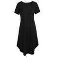 thumbnail image 3 of Baywell Women's Long Nightgown Sleepwear with Pockets Short Sleeve V Neck Nightdress Full Length Sleepshirt Loose Casual Nightshirt Soft Cozy House Lounge Dress S-3XL, 3 of 7