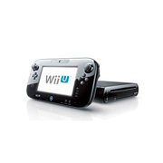 nintendo wii u 32gb deluxe console with gamepad, nintendo land, black