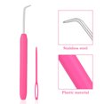 thumbnail image 3 of fastboy 2PCS/Set Crochet Needle Sweater Tapestry Knitting Embroidery Hook Sewing Handheld Plastic Handsewing Pin Color Random 1 set, 3 of 5