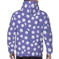 thumbnail image 7 of Kdxio Daisies Flowers Print Mens Casual Hooded Collar Drawstring Hoodies Pullover Sweatshirts Casual Long Sleeve Shirts-XX-Large, 7 of 7