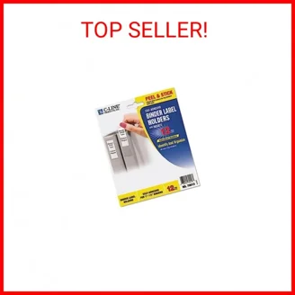 C-Line Slap 'N Go Magnetic Holders - Side Load Clear Pockets, 4.25x2.5 Inches, Gray, Pack Of 10