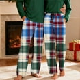 thumbnail image 2 of purcolt Mens Pajama Pants Soft Pjs Plaid Sleep Pants Lounge Bottoms with Pockets & Elastic Waist Sleepwear for Men, 2 of 9