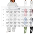 thumbnail image 4 of Women's Two Piece Outfits Sports Hooded Sweatshirt With Pockets And Wide-leg Casual Pants Suits, 4 of 9