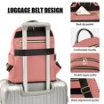 thumbnail image 4 of JIALIOU Mini Backpack Purse for Women Quilted Casual Daypack Small Travel Shoulder Bag, Coral, 4 of 7