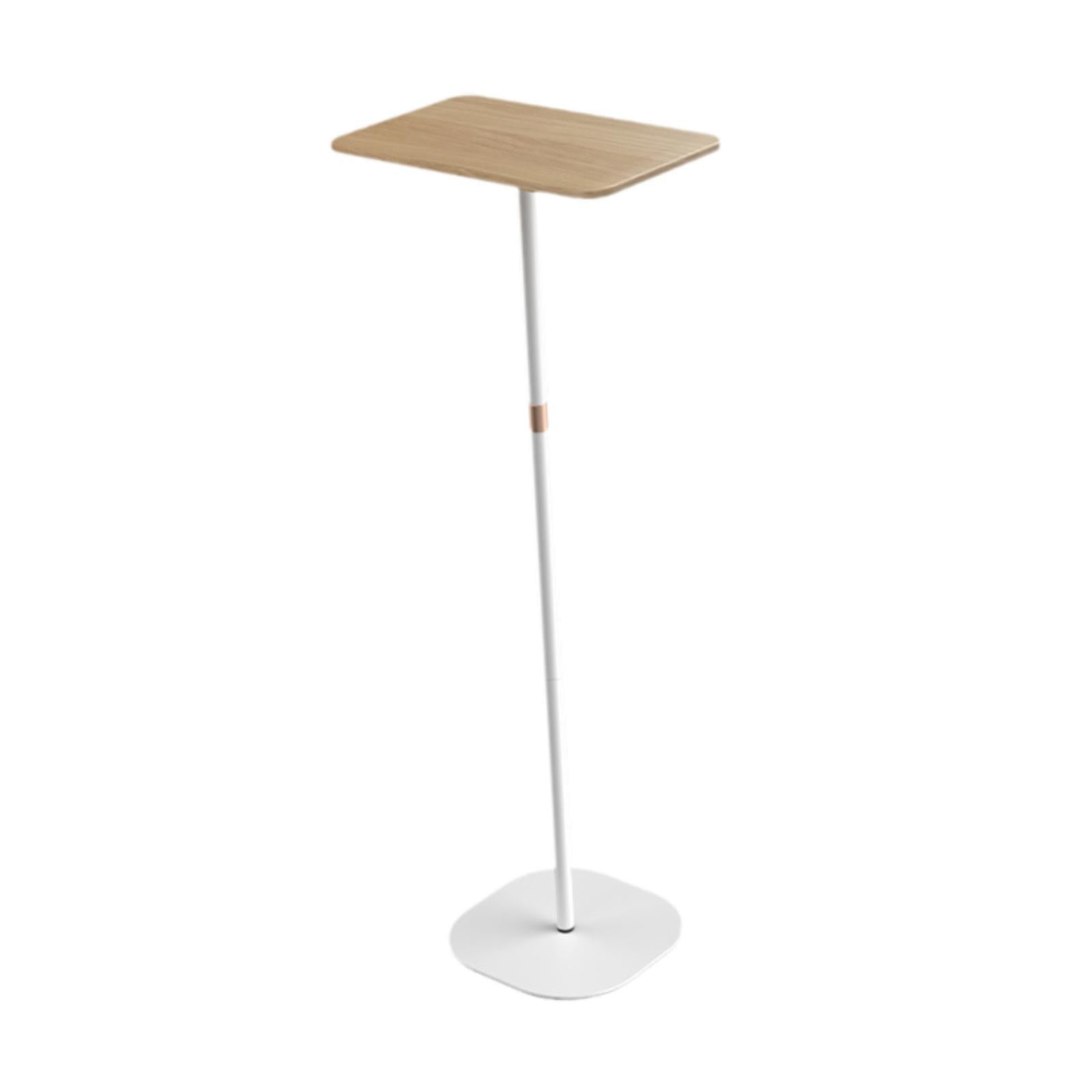 Wzmzjy Laptop Floor Stand Height Adjustable Computer Desk Easy to Install Multifunction White