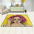 thumbnail image 3 of FREEAM Vintage Pop Art Sexy Woman Face Area Rug 24"x36" Indoor Comfort Floor Carpet, Nursery Rugs Non-Slip Mat for Living Room Entryway Bedroom Dormitory, 3 of 7