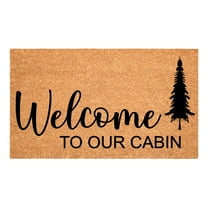 Welcome to our cabin Doormat, 17" x 29"
