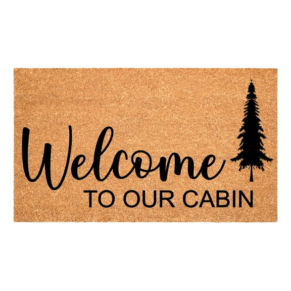 Welcome to our cabin Doormat, 17" x 29"