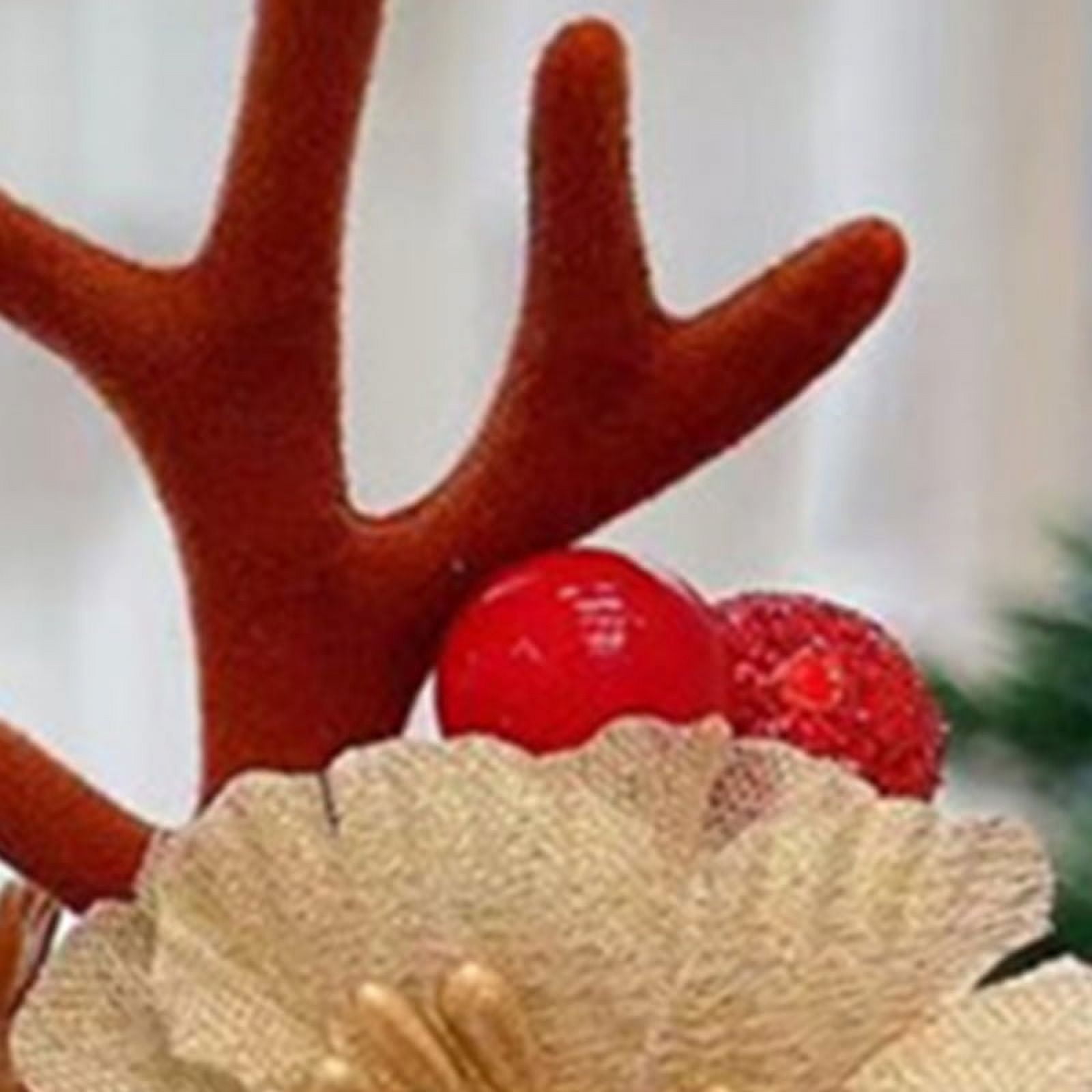 Barrettes à Cheveux En Bois De Renne : Accessoires Pour Cheveux De Noël Pour Enfants, Accessoire Photo De Famille Pour Les Fêtes - France