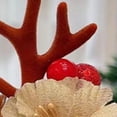 thumbnail image 5 of Pinza para el pelo de reno navideño, pinzas para el pelo con astas de Navidad, adorno para el pelo con astas, bonitas horquillas para el pelo de reno, resultados impresionantes, 5 of 5