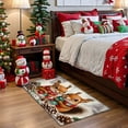 thumbnail image 5 of YIMEIS Flannel printed Christmas kitchen decorative mats, kitchen mats, bathroom mats, door mats, carpets, durable Christmas Squirrel Snow Scene 15.7'' x23.6''+17.7'' x 47.2'', 5 of 9