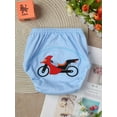 thumbnail image 3 of Venjoe Baby Absorbent Potty Training Panties Reusable Underwear Washable Cotton Diaper Cover Briefs Blue Motorbike 90, 3 of 7