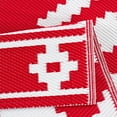 thumbnail image 2 of Playa Rug Reversible Indoor/Outdoor 100% Recycled Plastic Floor Mat/Rug - Weather, Water, Stain, Fade and UV Resistant - Milan- Red & White (8'x10'), 2 of 6