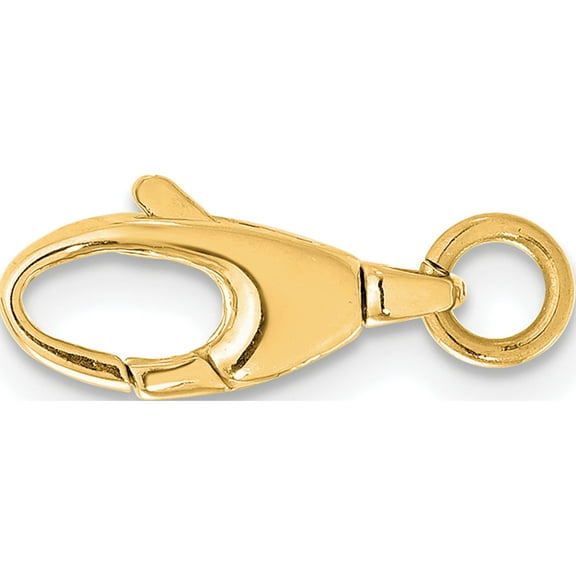 14K Yellow Gold Swivel Lobster W/ Jump Ring Clasp - Jbsp