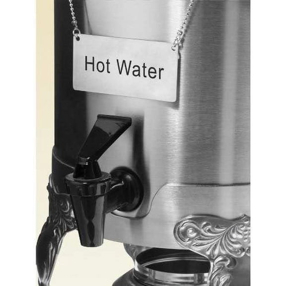 Update International CS-HWT Coffee Chafer Name Plate "Hot Water", Set of 6