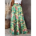 thumbnail image 2 of Women's casual high waist tie printed long maxi skirt,, 2 of 6