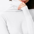thumbnail image 5 of zaveiop Women's Classic-Fit Lightweight Long-Sleeve Turtleneck Sweater (White, XXL), 5 of 6